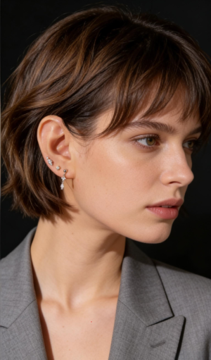 3-Piece Set!Hypoallergenic 925 Sterling Silver Flat Back Earrings Combo -All-Round Elegance